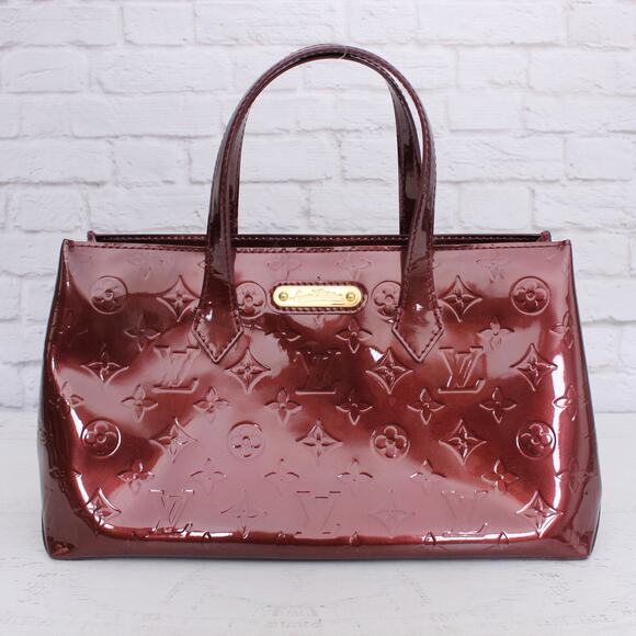 Louis Vuitton Wilshire PM Amarante Vernis Satchel Purse Handbag Pocket A5099 - Picture 1 of 11
